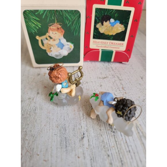 Hallmark heavenly dreamer angel vintage ornament Xmas religious set - Picture 6 of 7